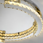 Lumière Cristal LED Flush Mount Ceiling Light in Silver