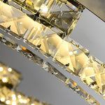 Lumière Cristal LED Flush Mount Ceiling Light in Silver