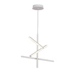 Linear LED Chandelier in Iron – Modern Nordic Pendant for Dining & Kitchen