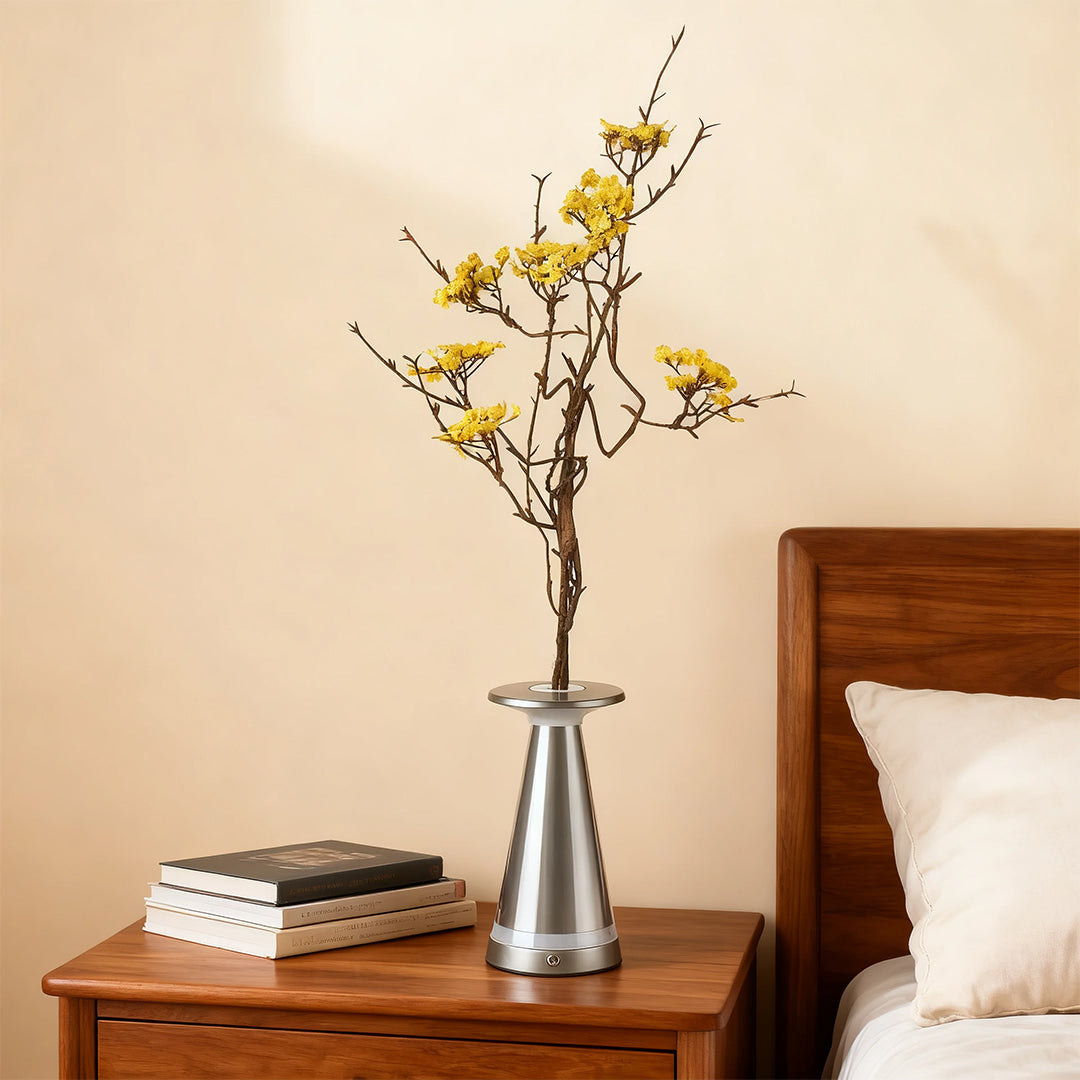 Artisan Vase Table Lamp with Dimmable LED and Mosquito Repellent