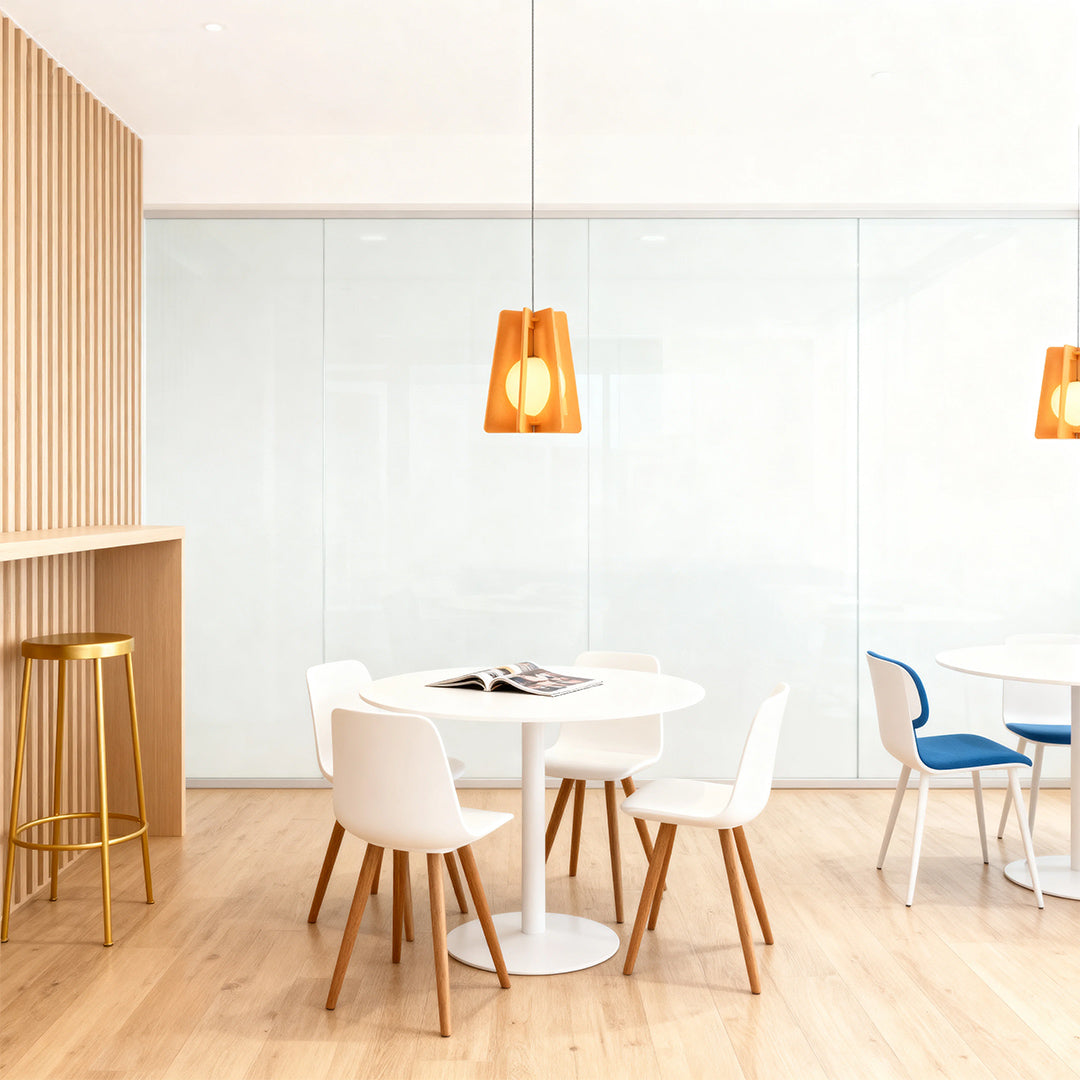 Geometric Felt Pendant Light with Acoustic Design for Modern Interiors
