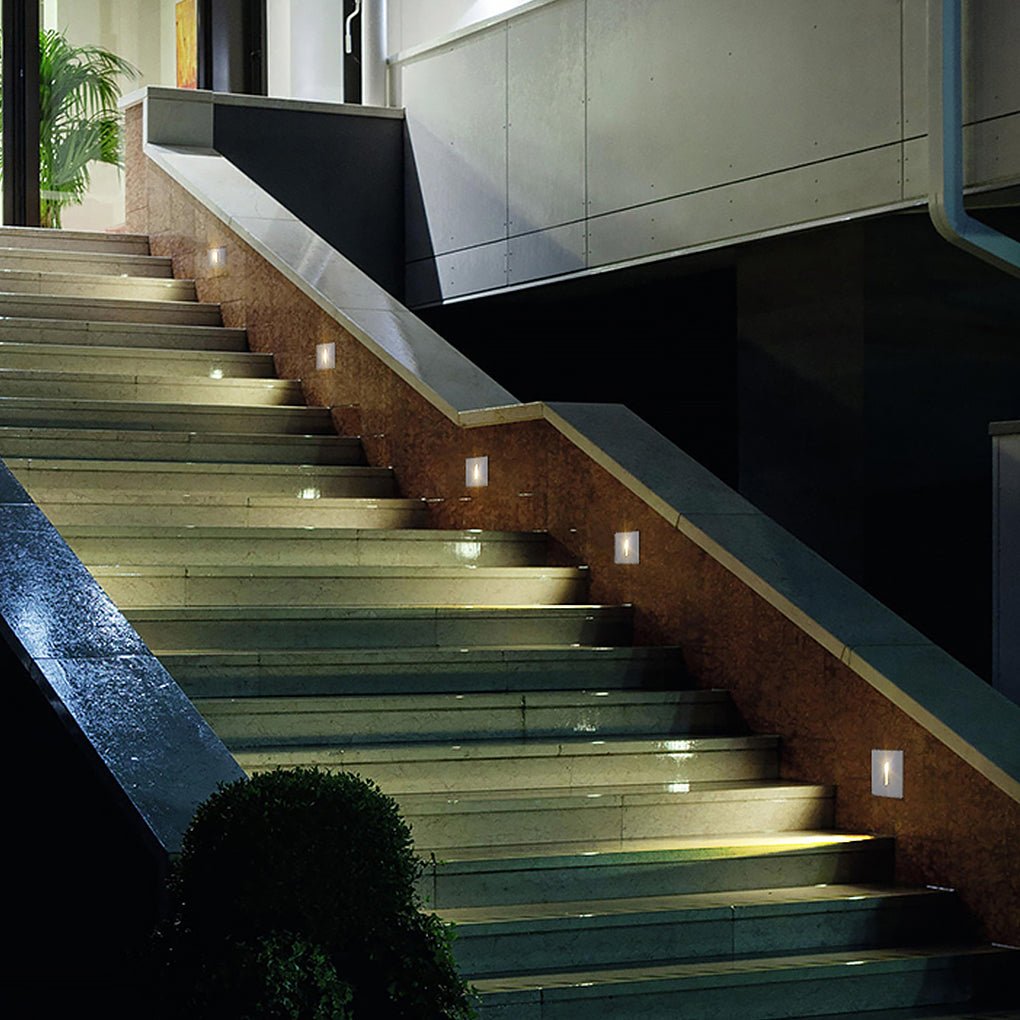 Simple Outdoor Landscape Embedded Corner Light Waterproof Dustproof Step Lights