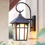 Simple Retro Waterproof Outdoor Courtyard Landscape Lighting Wall Sconces