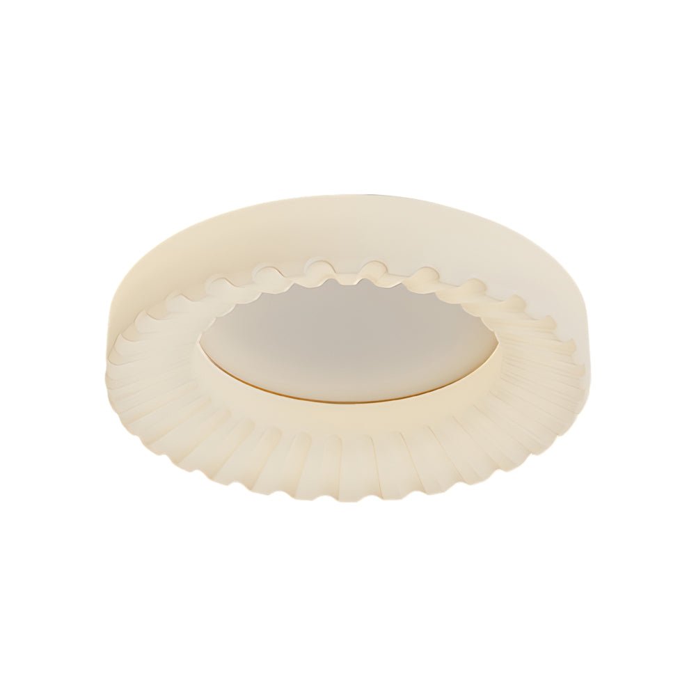 Lumina Round LED Flush Mount Ceiling Light in Gold or White