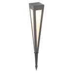 LumaPath Square RGB Solar Pathway Light with Conical Base for Modern Landscapes