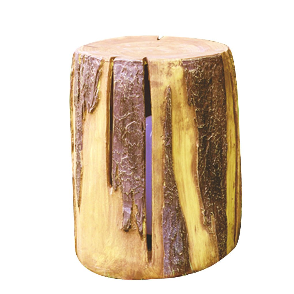 Sculptural Tree Stump LED Garden Light – Weatherproof Resin Landscape Lighting