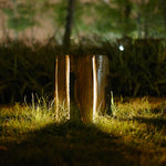 Sculptural Tree Stump LED Garden Light – Weatherproof Resin Landscape Lighting