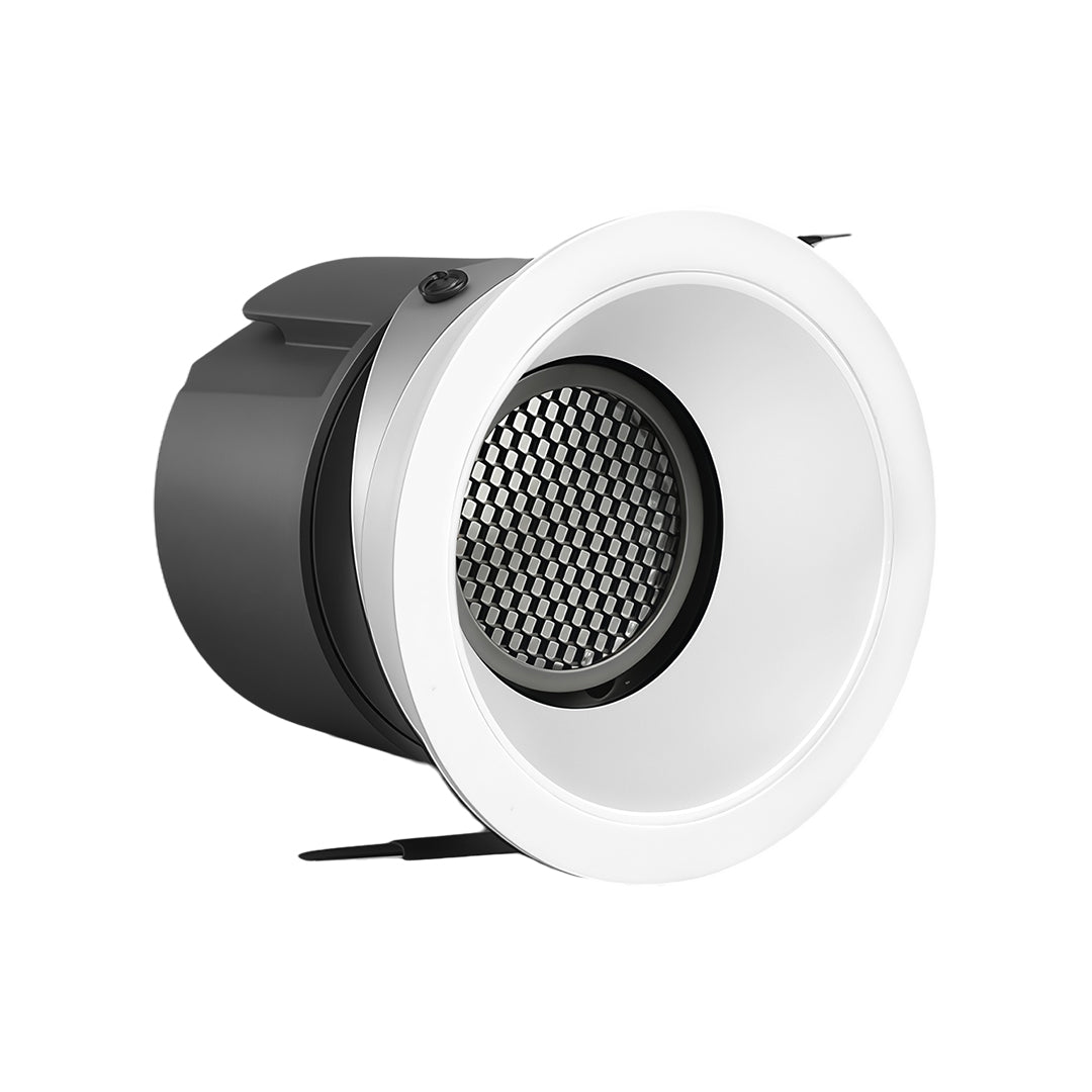 Adjustable Recessed Downlight with Anti-Glare Honeycomb Mesh