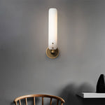 Art Deco Glass Wall Sconce in Polished Brass for Modern Interiors