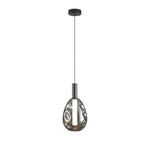 Modern Drum Pendant Light with Branch Design, Minimalist LED Ceiling Lamp