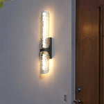Modern Black Outdoor Wall Sconce with Integrated LED Lighting