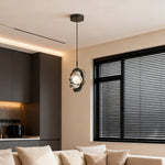 Lumina Glass Pendant Light – Minimalist Adjustable LED Ceiling Lamp