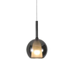 Nordic Hand-Blown Glass Ball Pendant Light for Dining Room & Living Room