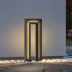 Arch LED Solar Lawn Light – Minimalist Stainless Steel Outdoor Path Lighting