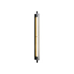 Linear LED Wall Sconce in Black with Up-Down Illumination for Modern Hallways