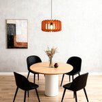 Acoustic Felt Pendant Light with Adjustable Chain – Modern Nordic Drum Shade