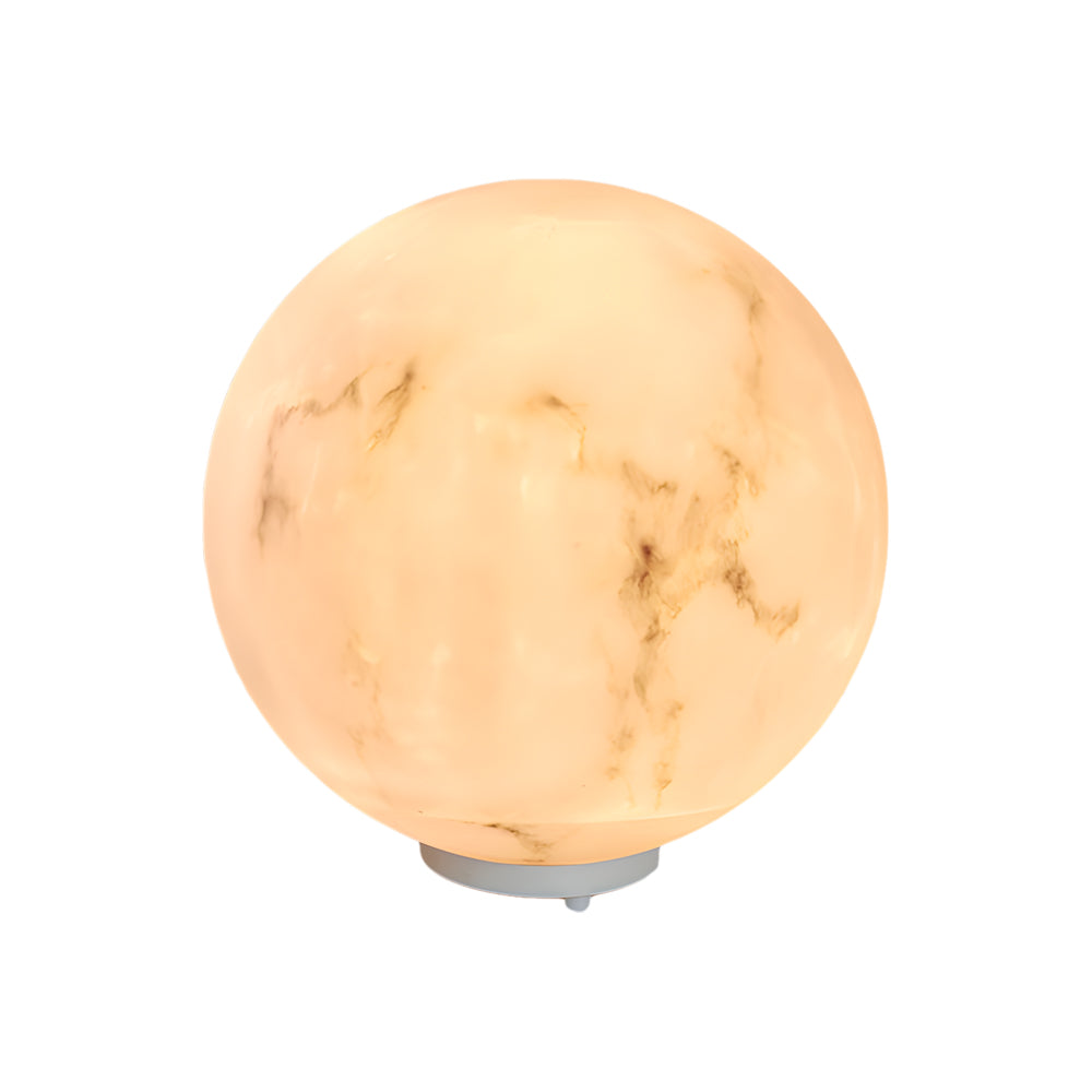 Lunar Glow Outdoor Pillar Light in Faux Marble, IP54 Waterproof