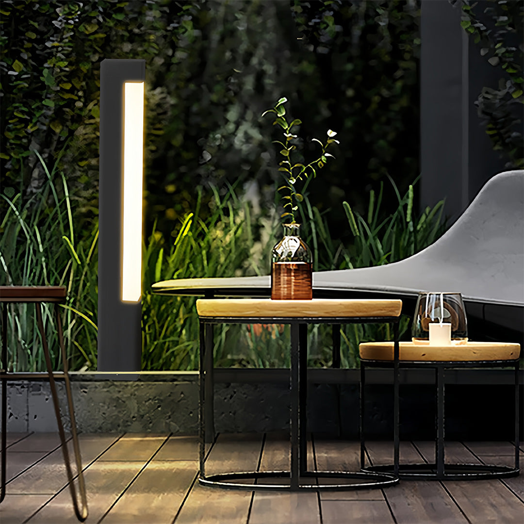European Square Bollard Light – Waterproof LED Landscape Path Lamp