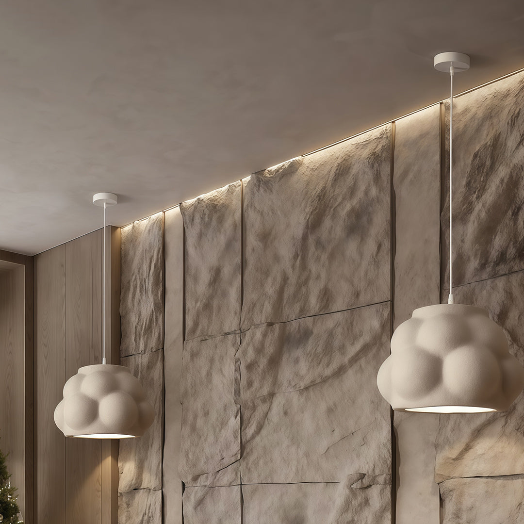 French-Style Metal Pendant Light with Frosted Glass Shade