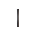 Modern Linear LED Wall Sconce in Black Aluminum with Clear Acrylic