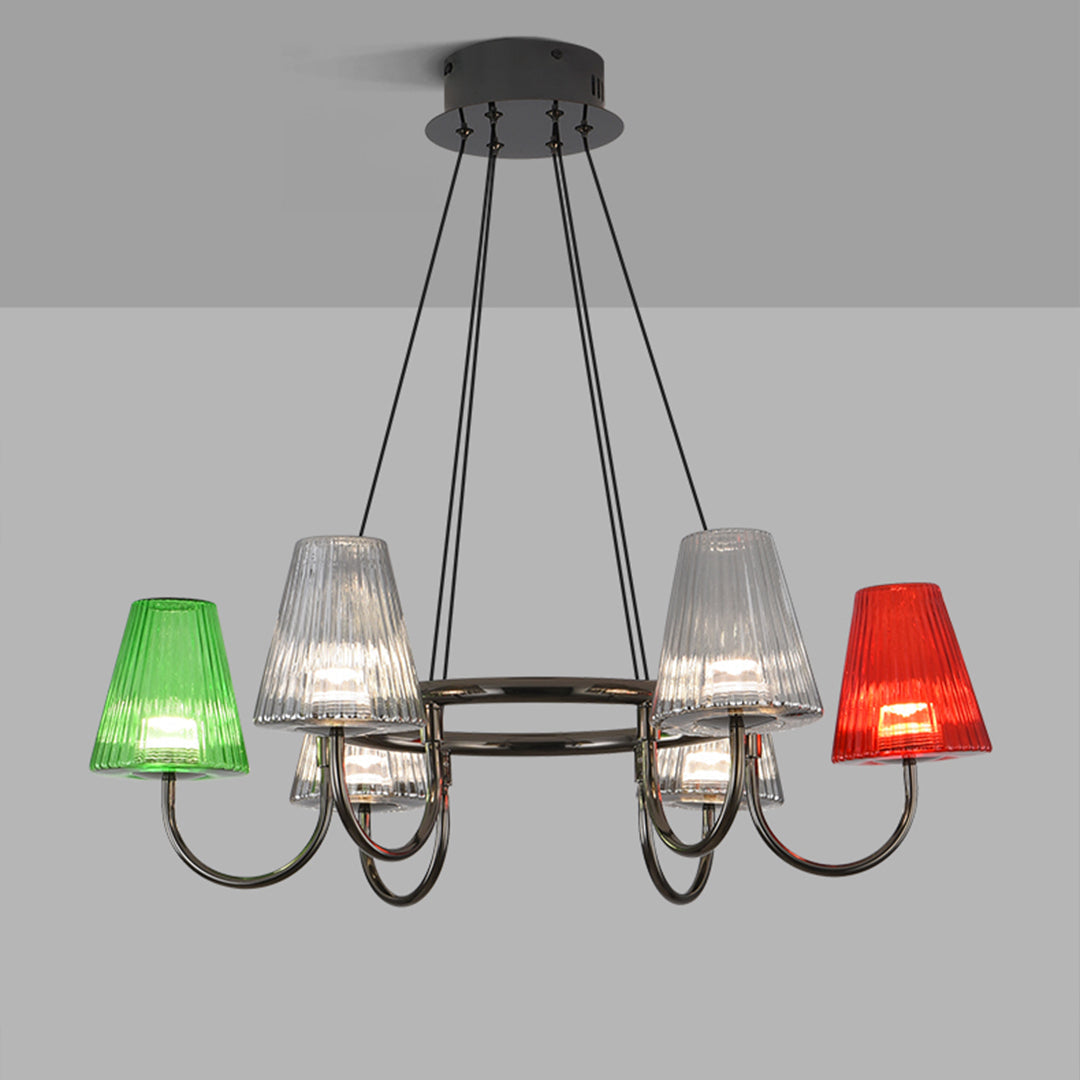 Branch LED Suspension Chandelier Modern Glass Ceiling Light for Living Room