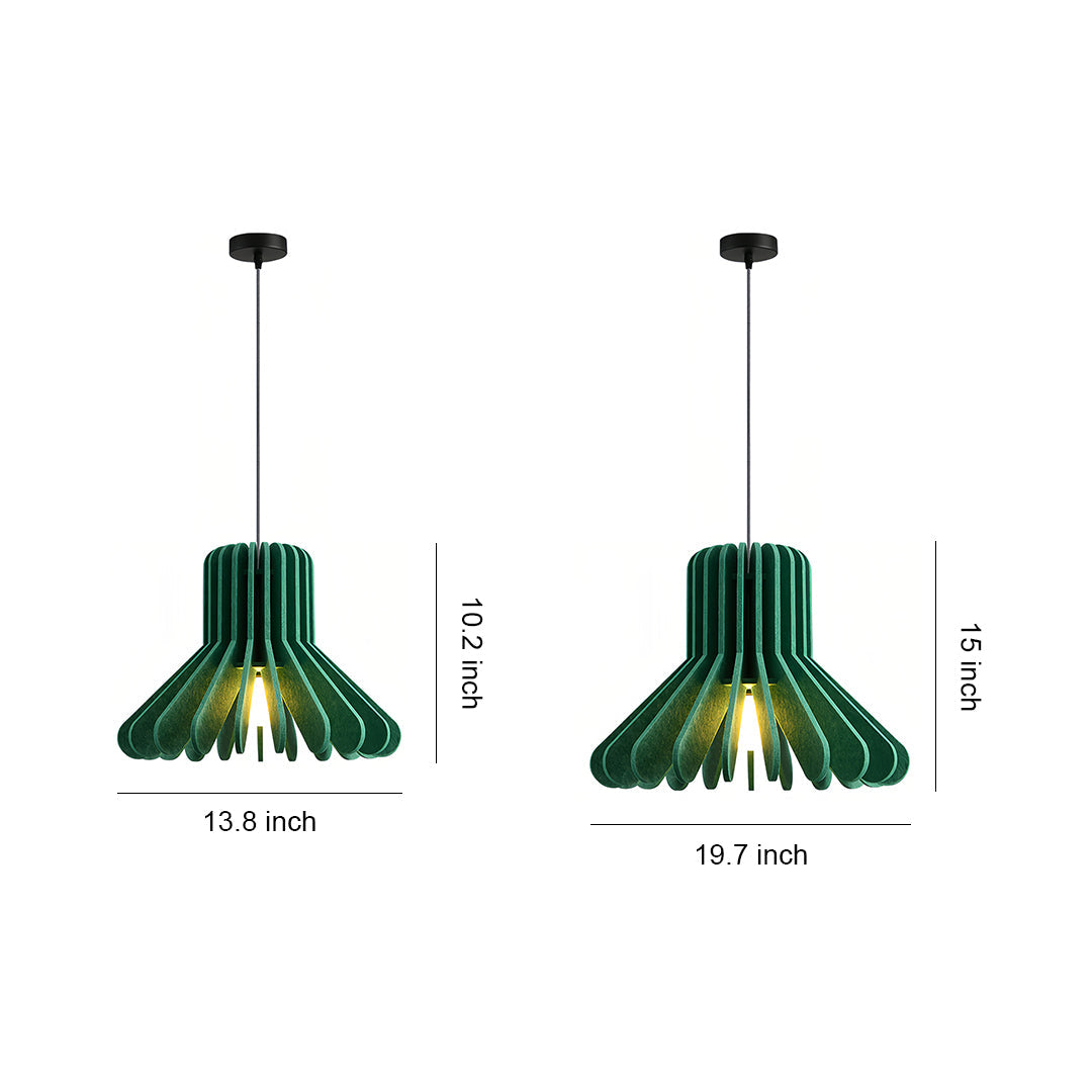 Acoustic Felt Pendant Light with Iron Shade, Noise-Reducing Ceiling Lamp for Modern Interiors