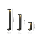 Minimalist Outdoor Pathway Bollard Light with Warm LED Glow