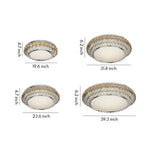 Lumina Crystal Flush Mount Ceiling Light in Chrome