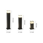 Modern Square Outdoor Bollard Light for Pathways & Gardens