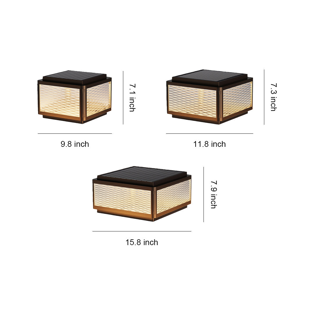 Minimalist Outdoor Pillar Top Light – Waterproof LED Post Cap Lantern