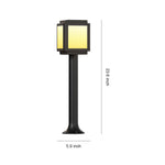 Modern Solar Path Lights with Aluminum Frame and Acrylic Shade