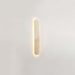 Lior Sculptural Travertine LED Wall Sconce for Modern Interiors