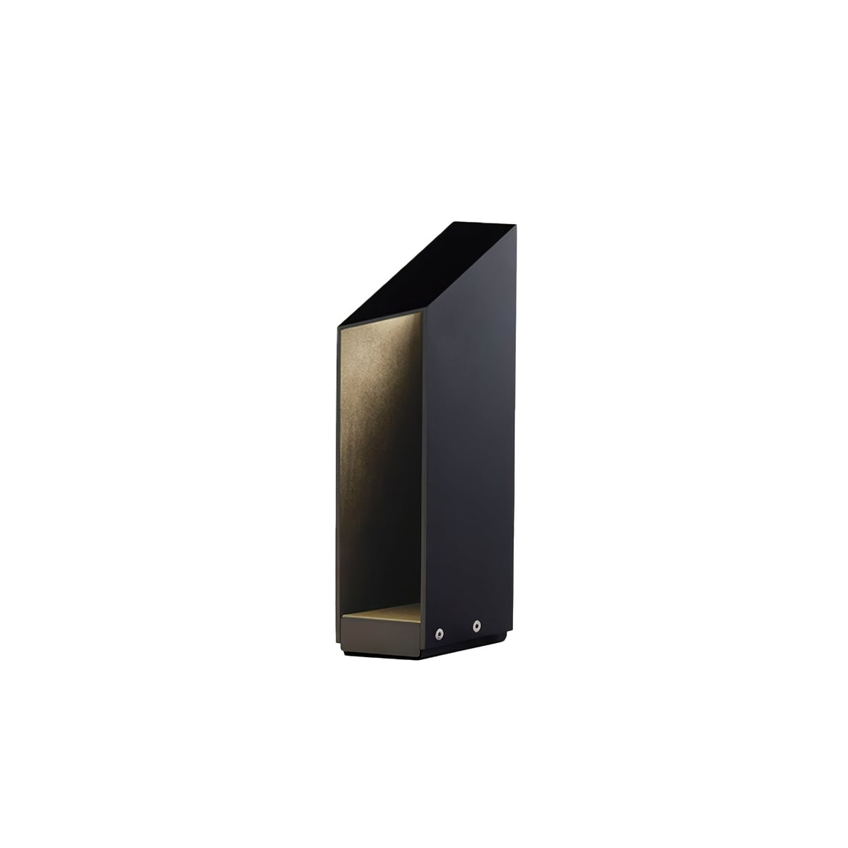 Shadow Peak Outdoor Bollard Light — Sculptural LED Path Light in Stainless Steel