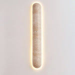 Liora Travertine Wall Sconce — Sculptural Stone LED Wall Light