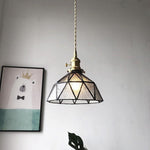 Nordic Glass Pendant Light with Industrial Metal Accent