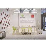 Hemisfera Plaster Pendant Light — Designer Hemisphere Suspension Lamp