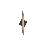 Sculptural Linear LED Wall Sconce in Brass and Acrylic