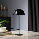 Mushroom Cordless Table Lamp with Dimmable LED, Iron & Acrylic
