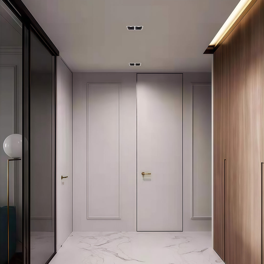 Square LED Recessed Downlight Grid Linear Architectural Lighting