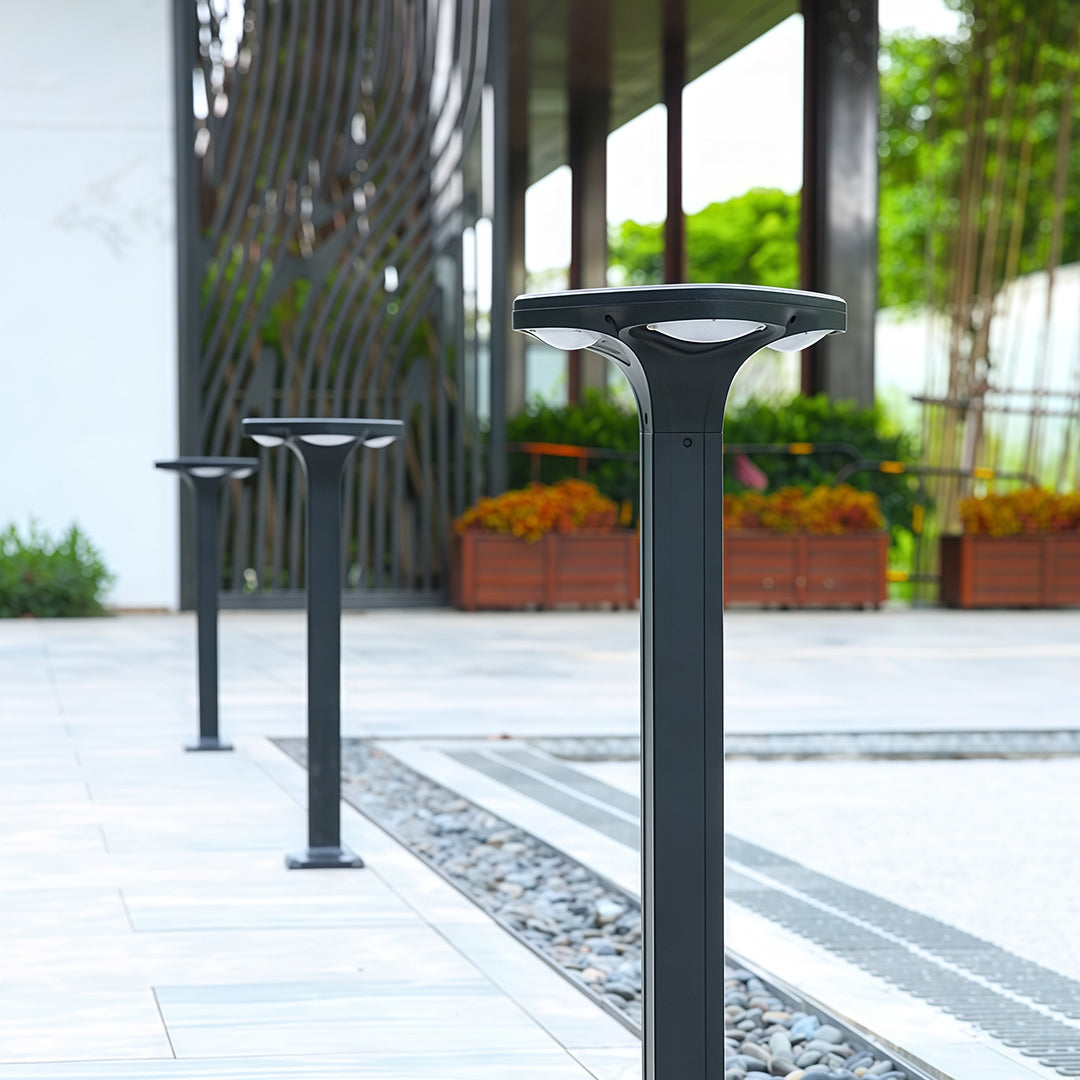 Modern Bollard Light Fixture Outdoor Waterproof LED Garden Path Lamp