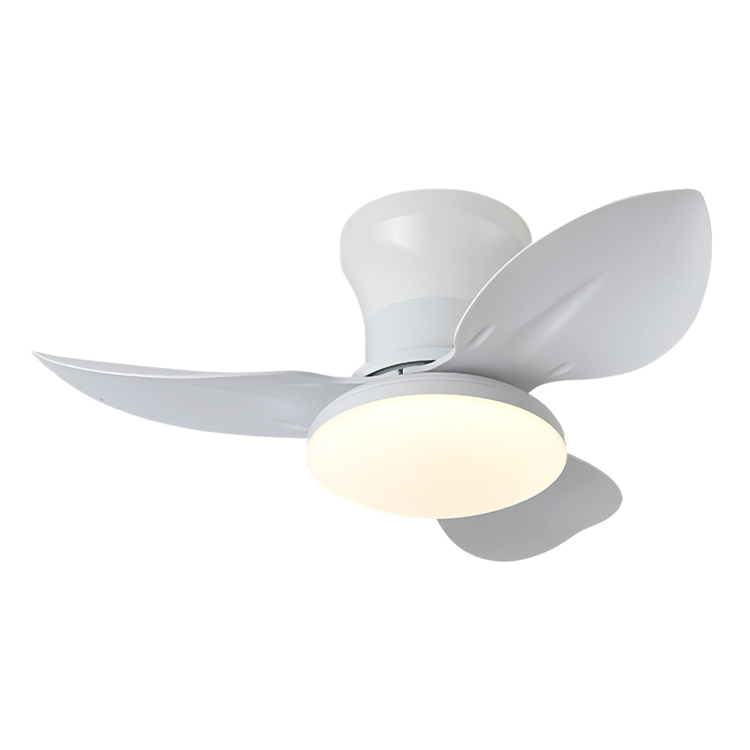 Modern 3-Blade Ceiling Fan with Dimmable LED Light and Remote