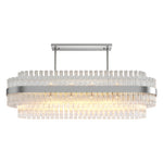 Full Copper Modern Chandelier with Clear Glass Shade for Dining Room and Living Room