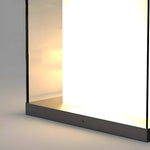 Luma Pillar Light — Waterproof Square Outdoor LED Gate Post Light in Matte Gray