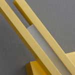 Sculptural Linear LED Wall Sconce in Brass and Acrylic