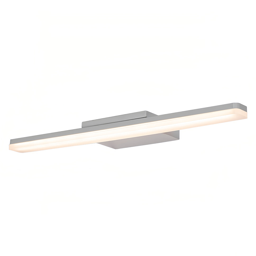 Lumina White LED Vanity Light — Minimalist Acrylic Wall Sconce for Modern Bathrooms