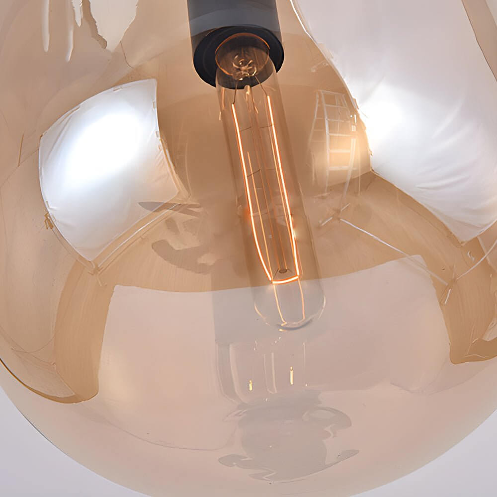 Industrial Glass Can LED Pendant Light for Modern Interiors