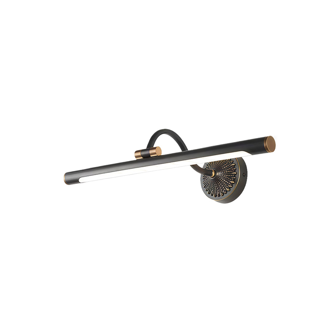 American Retro LED Vanity Light for Bathroom Mirror, Brass & Copper