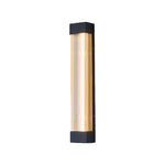 Linear Outdoor Wall Sconce – Waterproof LED Strip Light in Brushed Black