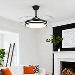 Noir All-Copper Ceiling Fan with Dimmable LED Light and Remote