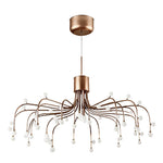 Modern Retro Adjustable LED Chandelier with Acrylic Shade
